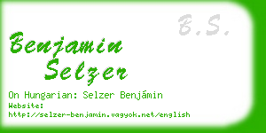 benjamin selzer business card
